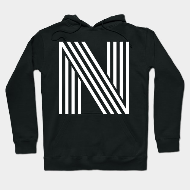 Alphabet N (Uppercase letter n), Letter N Hoodie by maro_00